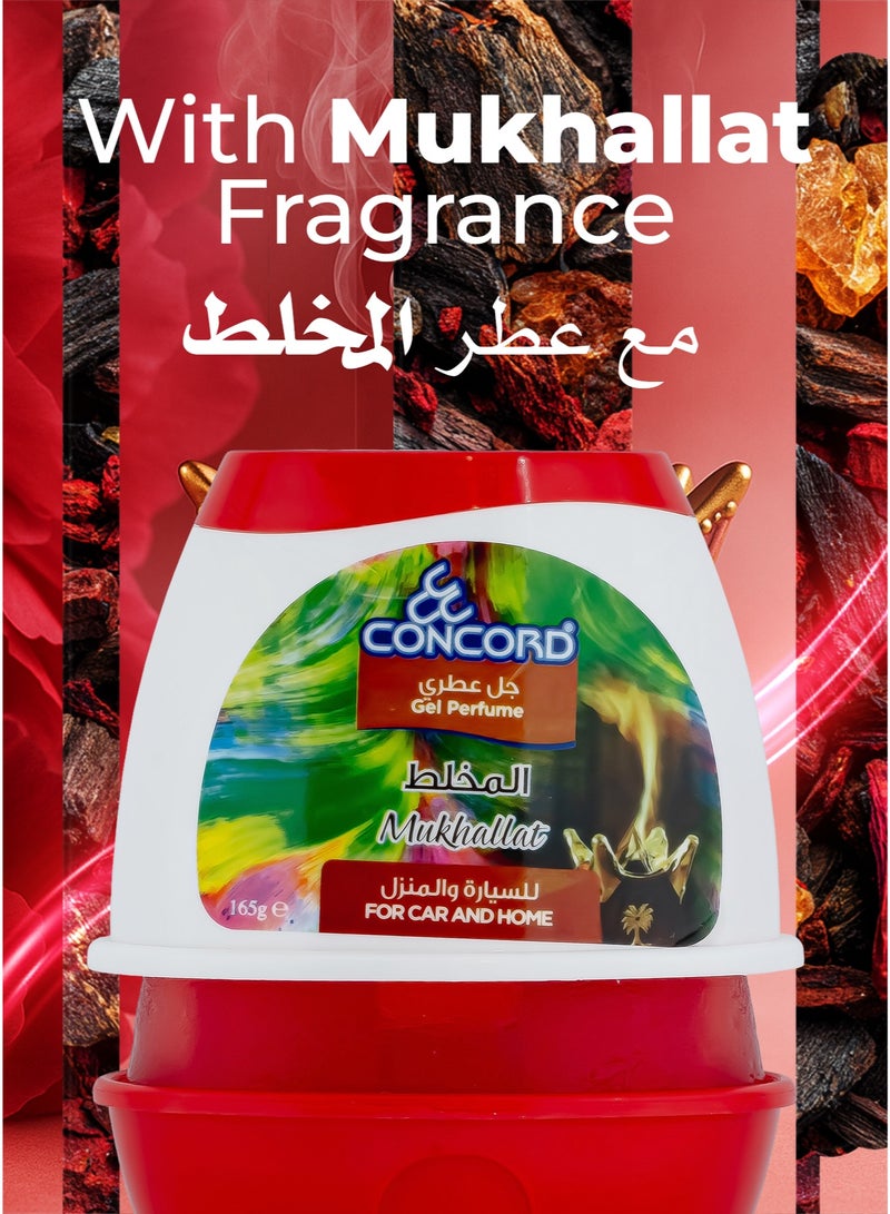 CONCORD- Gel Air Freshener, Mukhallat Fragrance for Car and Home | Multiple Usage Areas, Odor Eliminator, Last Up To 30 Days | Made in Malaysia, 165g | LIMITED TIME OFFER- Pack of 2 (One Fragrance as Shown + One with Random Fragrance) - Image 3