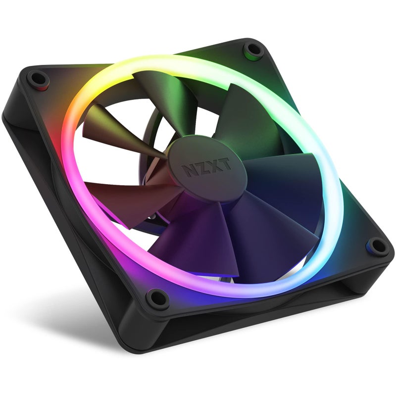 NZXT F120RGB - 120mm RGB Fans - Single - Black - Image 3