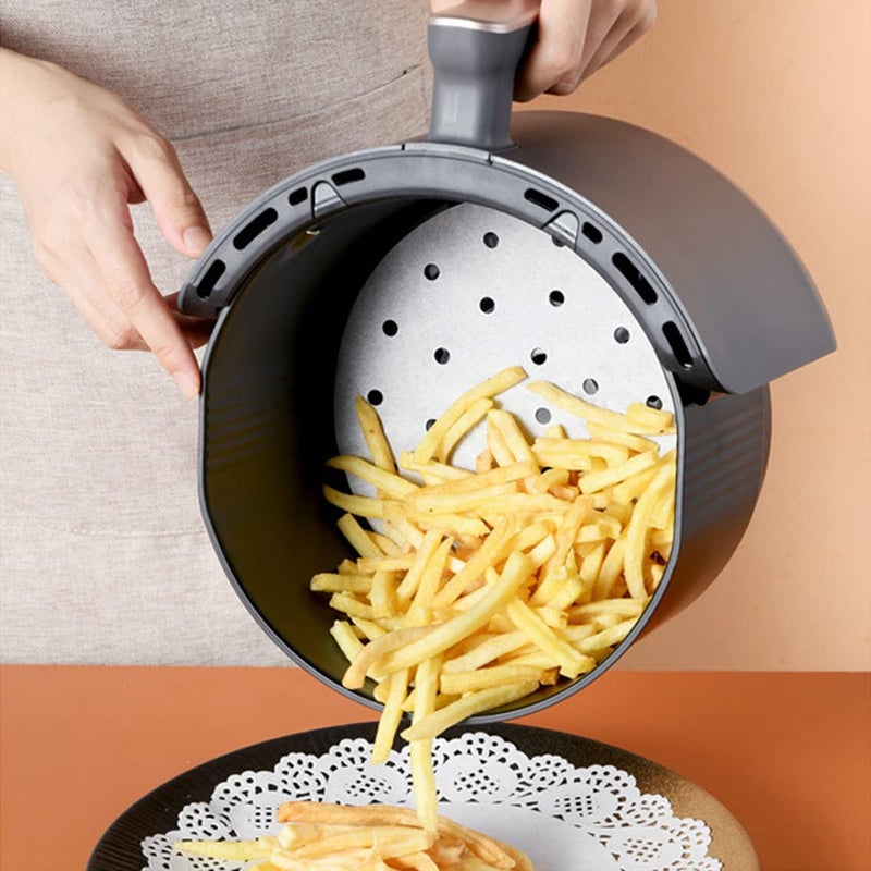 TANOMA Multipurpose Silicone Liner For Steamer  Air Fryer  Pressure Cooker: Upgraded Reusable Air Fryer Liners  Silicone Baking Mat Steamer Liner  Airfryer Accessory Parchment Paper Replacement 6""-12"" - Image 4