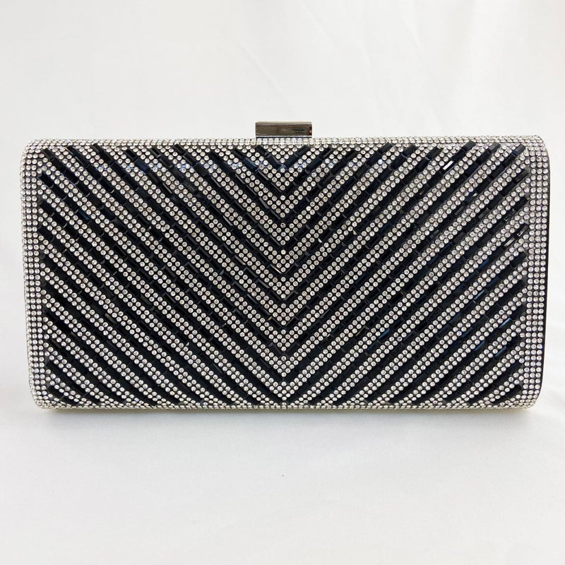 Special For New Rhinestone Banquet Evening Bag Acrylic Striped Clutch Bag Shoulder Crossbody Dress Women'S Bag - Image 1