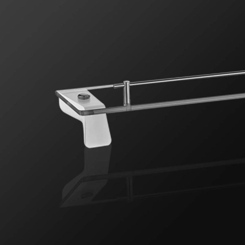 ALTON WhiteGoldChrome Front Shelf With Frame - Image 3