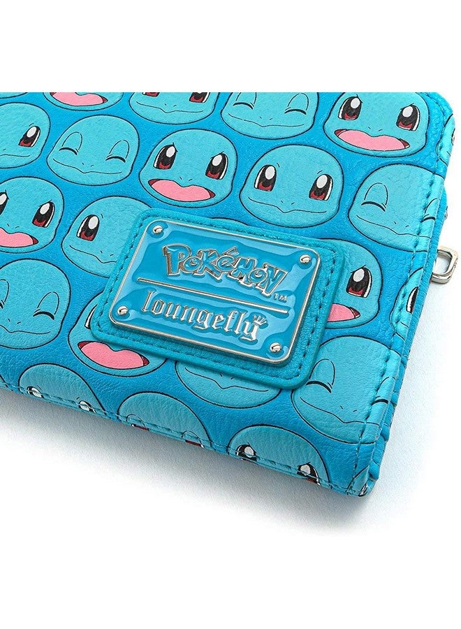 Loungefly X Pokemon Squirtle Faces Fauxleather Flap Wallet (Blue One Size) - Image 3