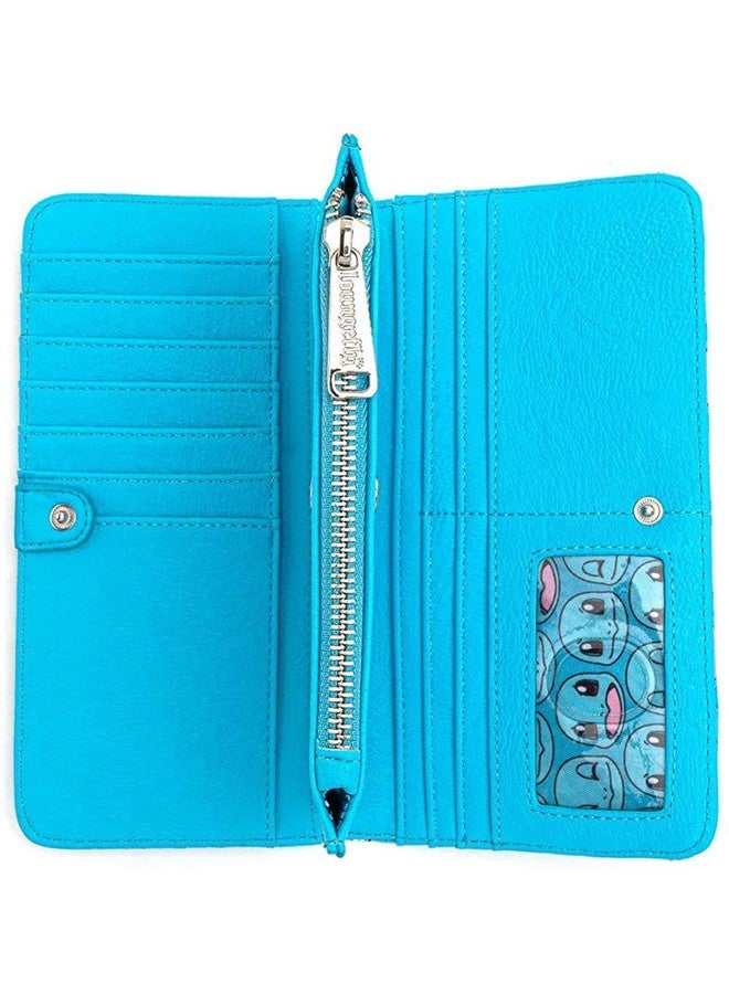 Loungefly X Pokemon Squirtle Faces Fauxleather Flap Wallet (Blue One Size) - Image 4