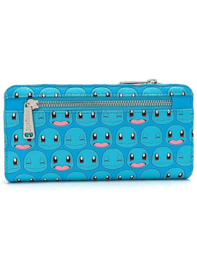 Loungefly X Pokemon Squirtle Faces Fauxleather Flap Wallet (Blue One Size) - Image 2