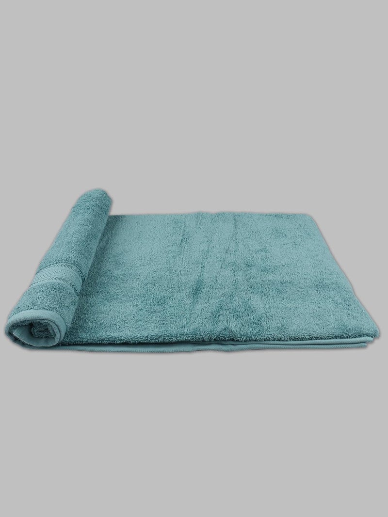 RAMRAJ COTTON Ramraj Bamboo Aqua Blue Cotton Terry Bath Towel (OS; Aqua Blue) - Image 4