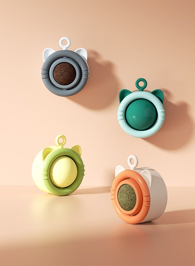 ألعاب القطط، كرات عشبة النعناع البري الممتعة، كرات النعناع البري التي تبعث على السعادة الذاتية وتخفف من الملل، لعبة لاصقة على الحائط، كرات خدش صحية طبيعية تزيل الكرة لتعزيز الهضم، وجبة خفيفة من العش - Image 1