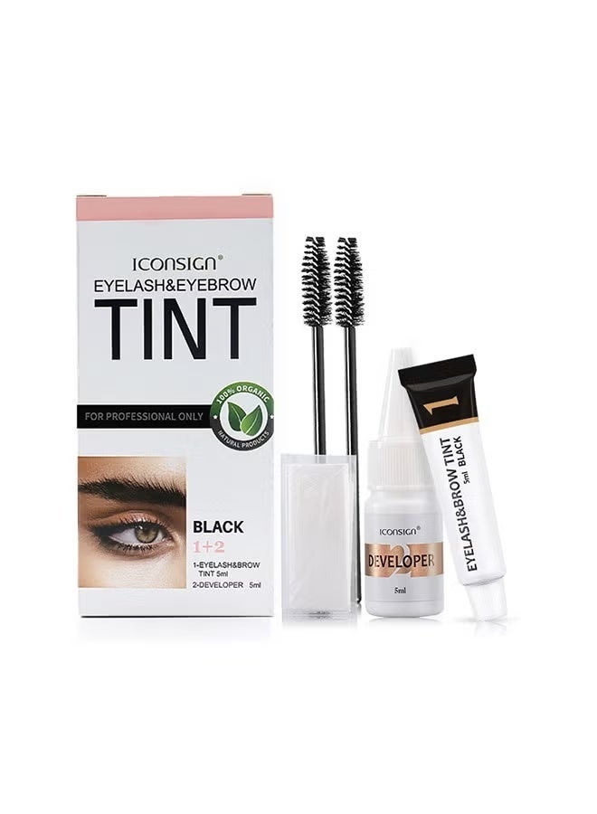 إيكونساين طقم صبغ الحواجب (أسود) - Image 1