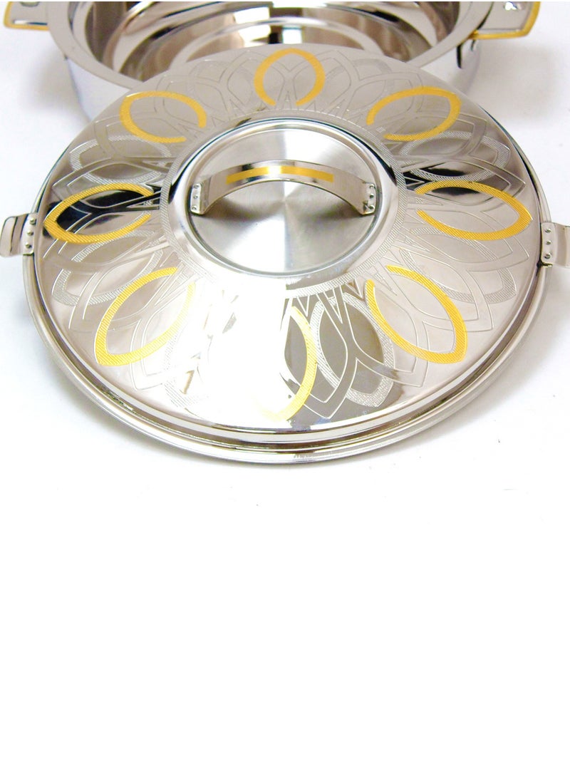 Rathore - Maya Stainless Steel Hotpot Double Wall Insulated Durable & Elegant Design 32CM - 3000ML - Image 1