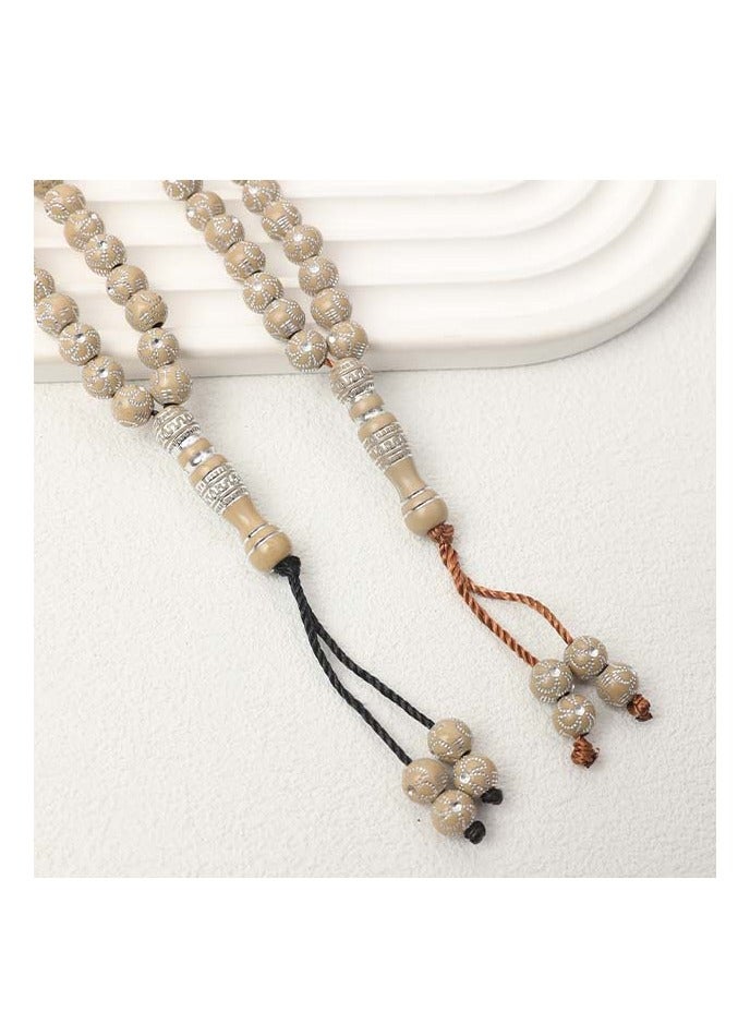 جي آر كيه سي مسبحة تسبيح من 99 خرزة بحجم 8 مم – خفيفة الوزن ومتينة، مثالية للاستخدام اليومي - Image 2