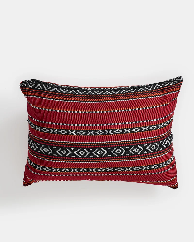 REDTAG Red and Black And Majlis Cushion