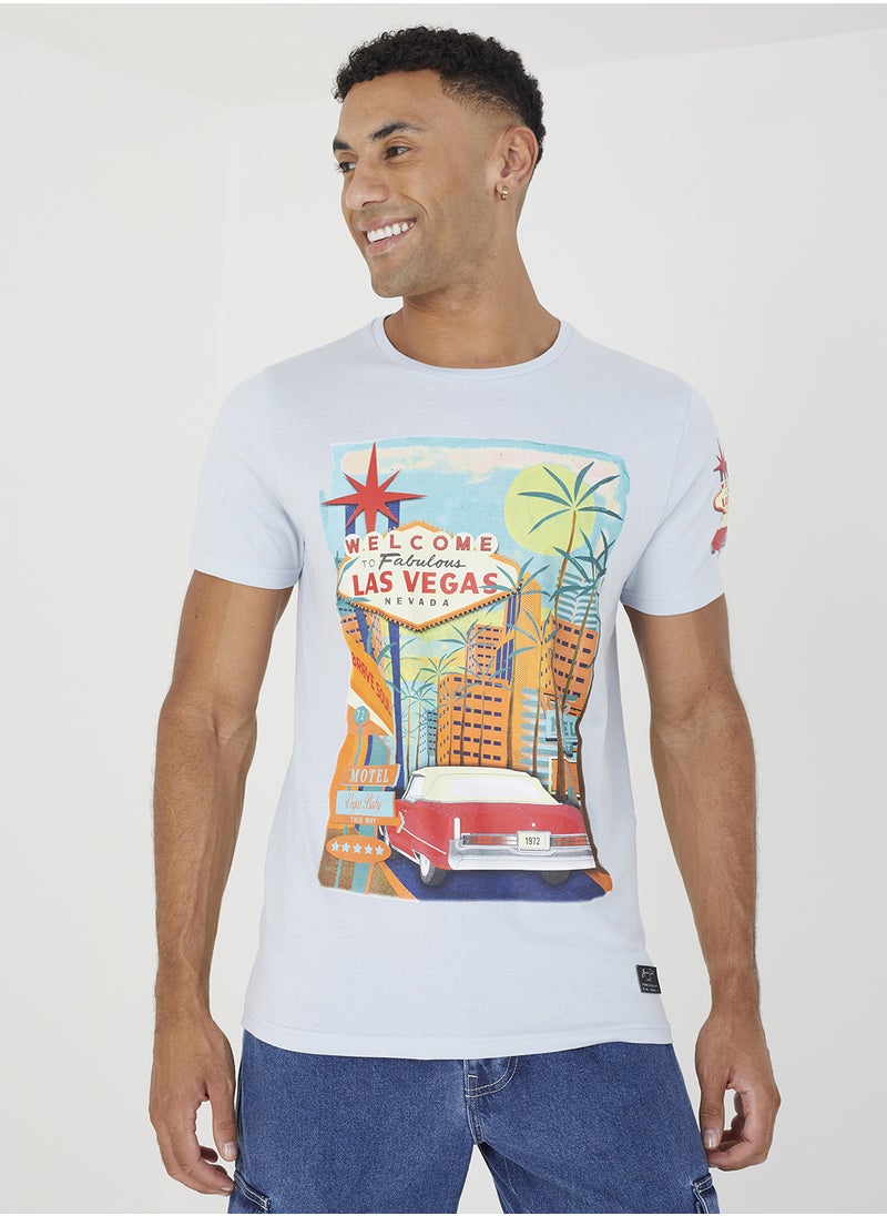 BRAVE SOUL Graphic Print T-Shirt  - Image 1