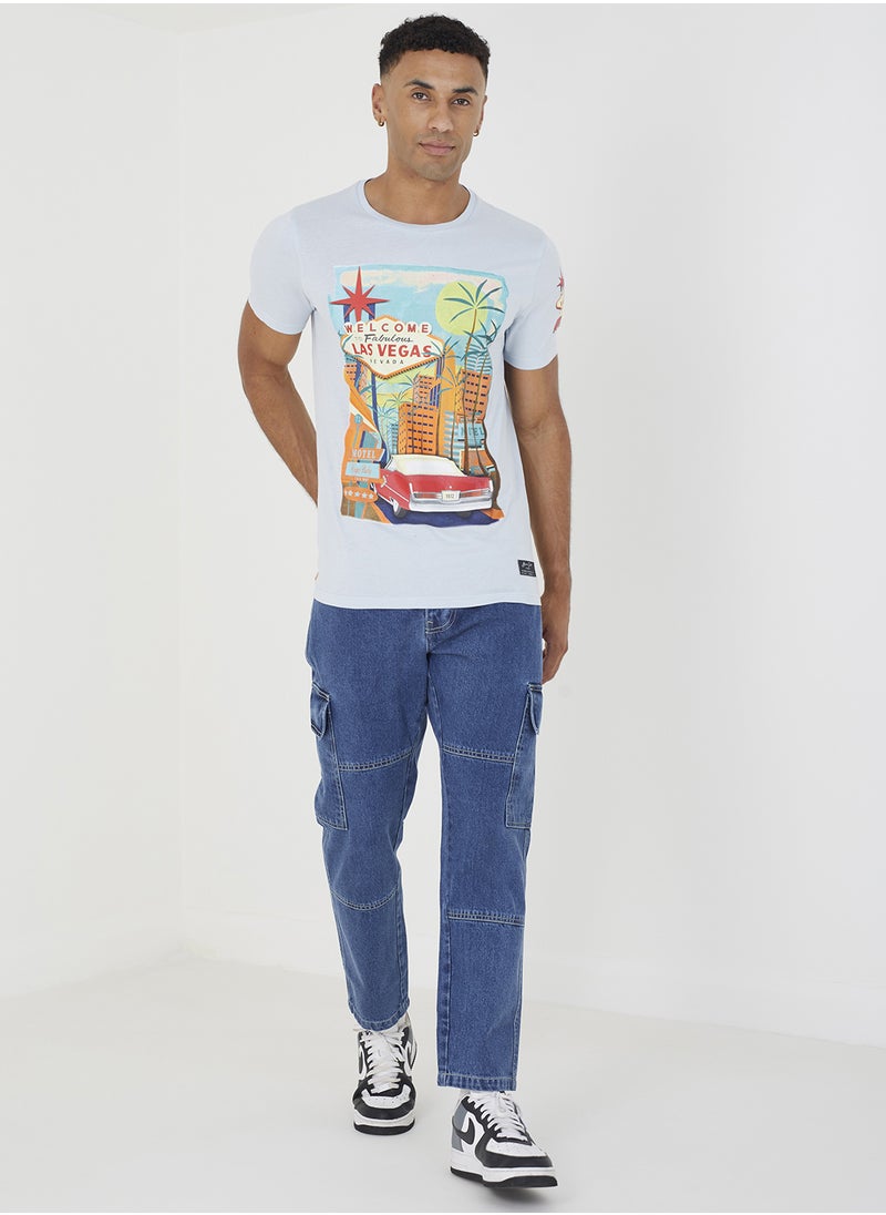 BRAVE SOUL Graphic Print T-Shirt  - Image 2