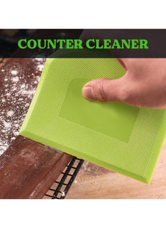 Oasisgalore 3P Flexible Dough Scraper Set - Non-Slip Baking Tools for Cake Decorating (Green & White)  - Image 5
