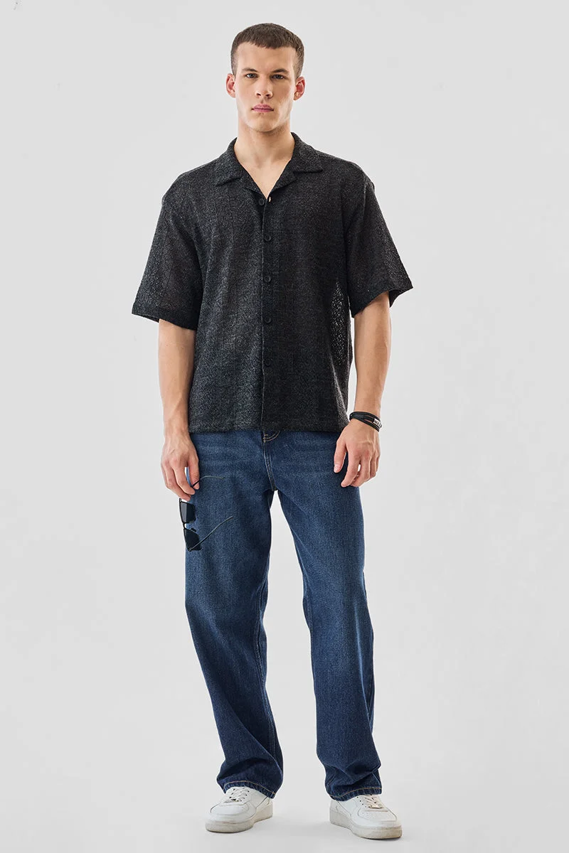 SNITCH قميص كروشيه بقصة صندوقية