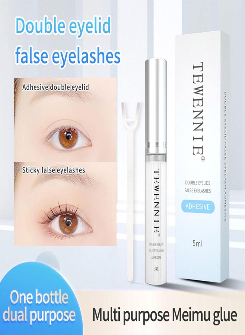 GGOOT Double Eyelid Cream,Clear Eye Lash Glue Super Strong Hold | Strong Hold Water Proof Formula No Irritation Long Lasing Quick Dry Invisible Eyelashes Adhesive - Image 2