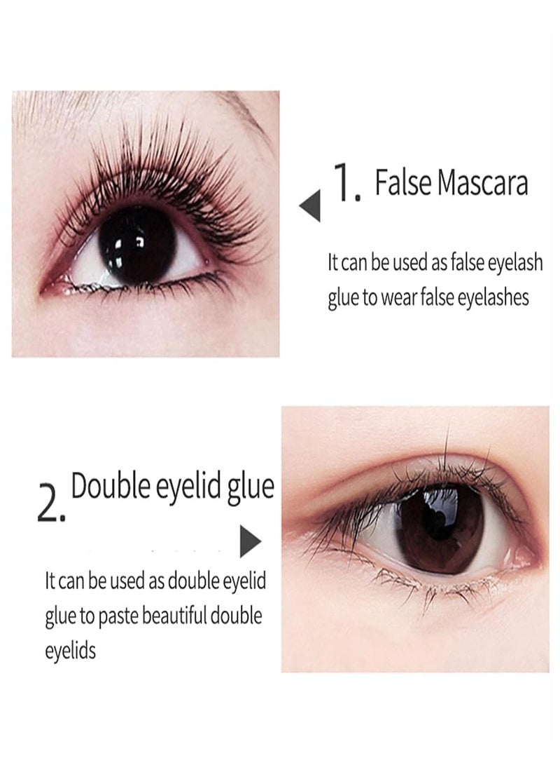 GGOOT Double Eyelid Cream,Clear Eye Lash Glue Super Strong Hold | Strong Hold Water Proof Formula No Irritation Long Lasing Quick Dry Invisible Eyelashes Adhesive - Image 4