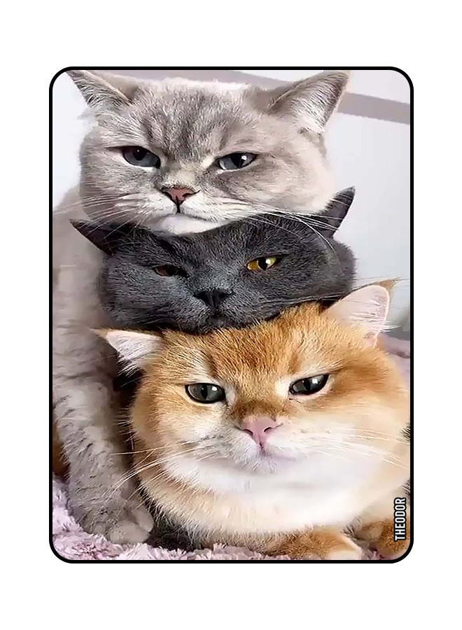Theodor Protective Flip Case For Huawei Matepad Pro 11 2022 With Trifold Stand, Auto Wake/ Sleep Shockproof Cover Cats - Image 1