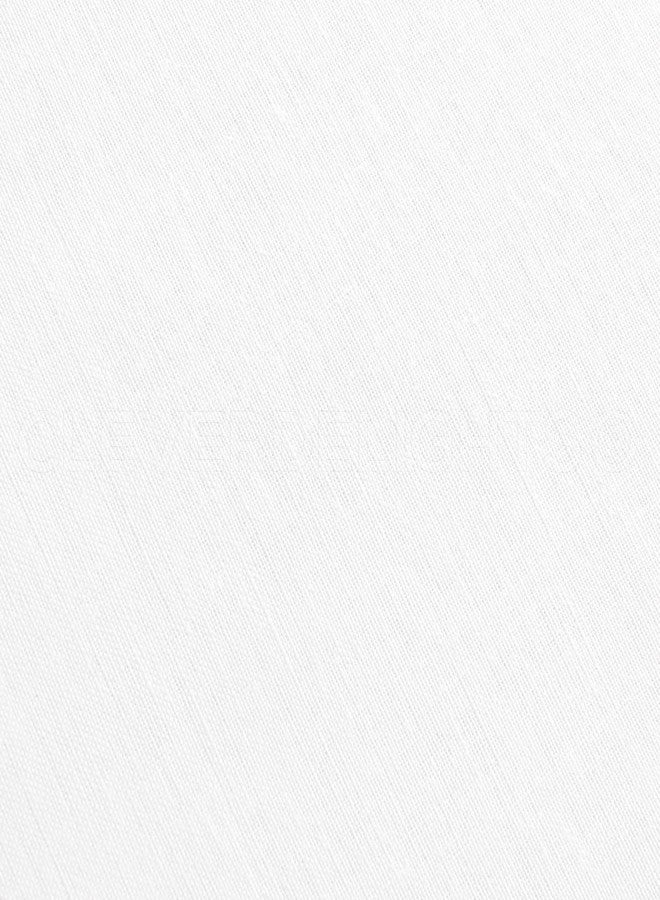 CleverDelights White Hemstitch Square Tablecloth - 60 x 60 Inch - 55/45 Linen Cotton Blend - Image 4