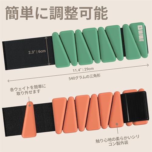 SPORTBIT Wrist and Ankle Weights for Women - Set of 2 (1lb Each) Wearable Ankle & Wrist Weights - Leg & Arm Bands, Silicone Weighted Bracelets for Workout, Walking, Running, Yoga, Pilates - Image 4