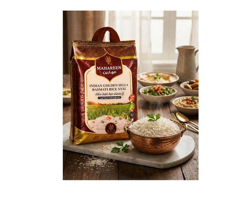 Mahareen  Golden Sella Basmati Rice XXXL - 5KG - Image 2
