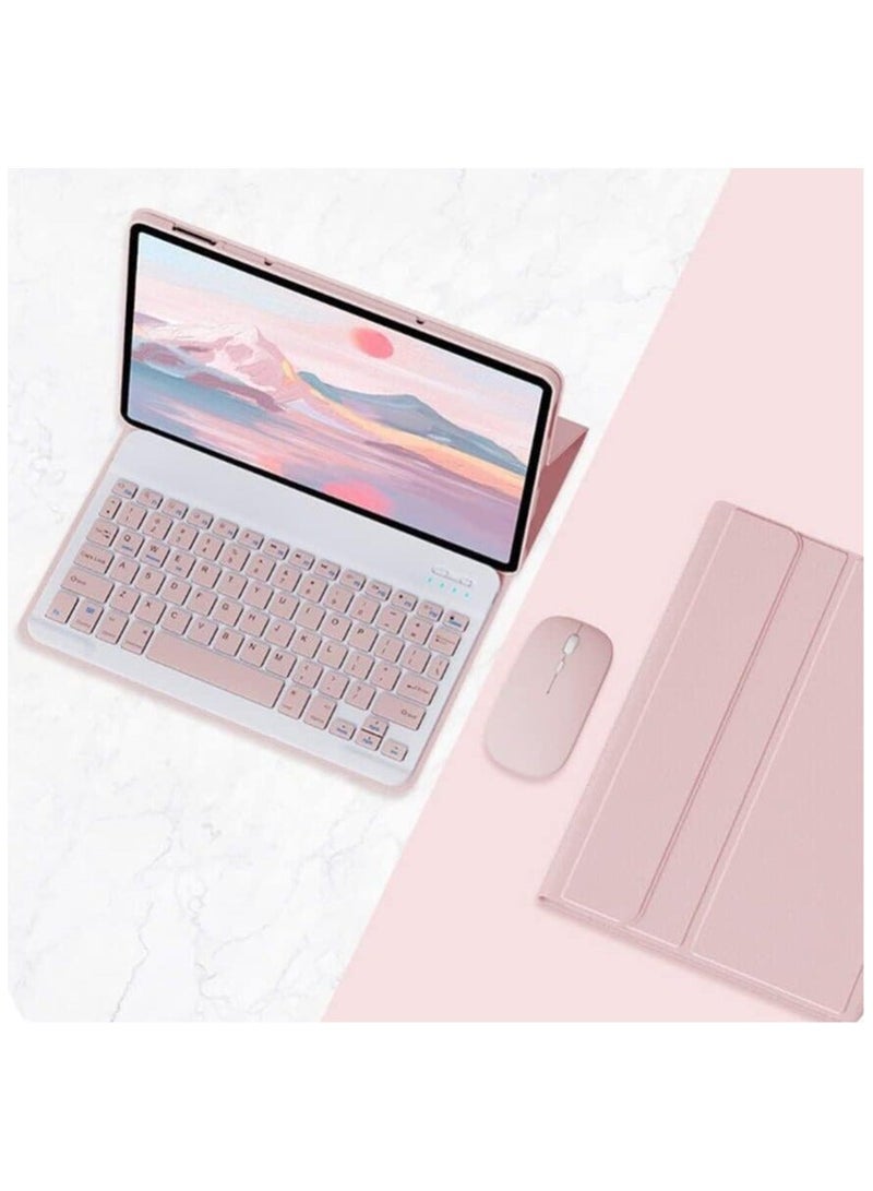 Keyboard Case Compatible with Lenovo Tab P12 12.7'' 2023, Detachable Wireless Keyboard Slim Leather Smart Cover with Mouse for Tab P12 12.7 Inch - Image 1