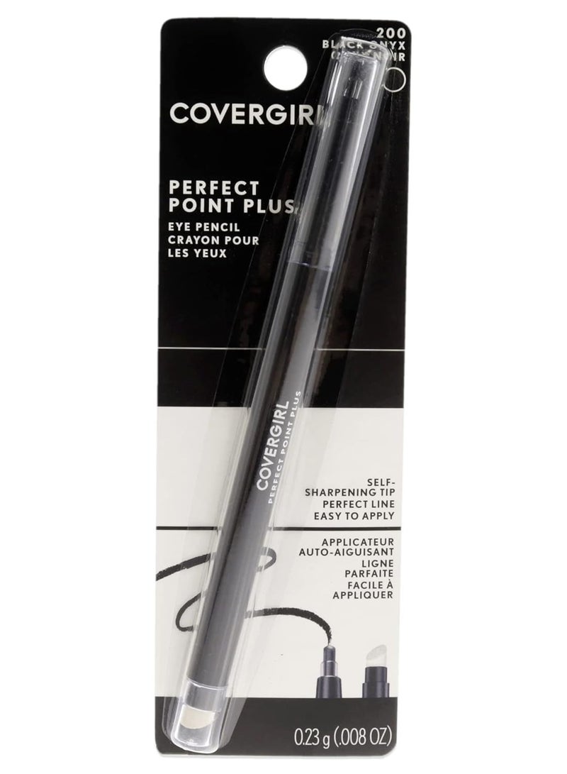 CoverGirl CoverGirl Perfect Point Plus Eyeliner Pencil, Black Onyx, Long-Lasting, Versatile Black Eyeliner, Soft Smudging Tip, No Sharpening Needed, Pack of 1 - Image 1