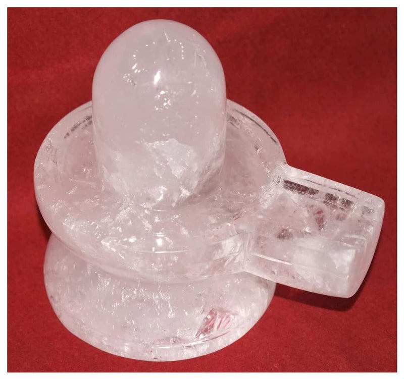 Benares Souvenirs Certified Big Sizes Sphatik Shivling for Home Puja Original Energizing and Natural Quartz Crystal Shivling100 Grams - Image 3