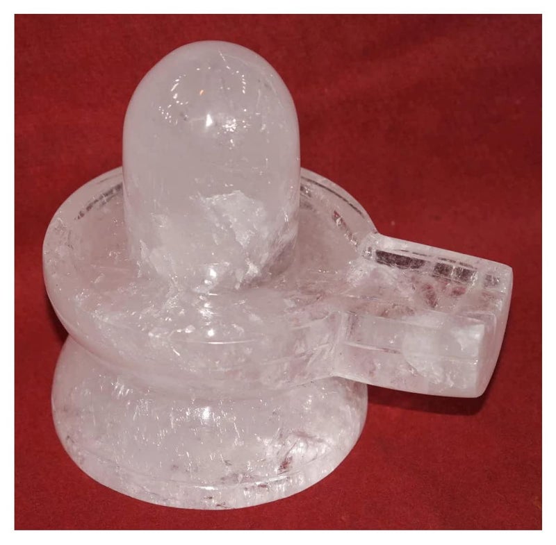 Benares Souvenirs Certified Big Sizes Sphatik Shivling for Home Puja Original Energizing and Natural Quartz Crystal Shivling100 Grams - Image 1