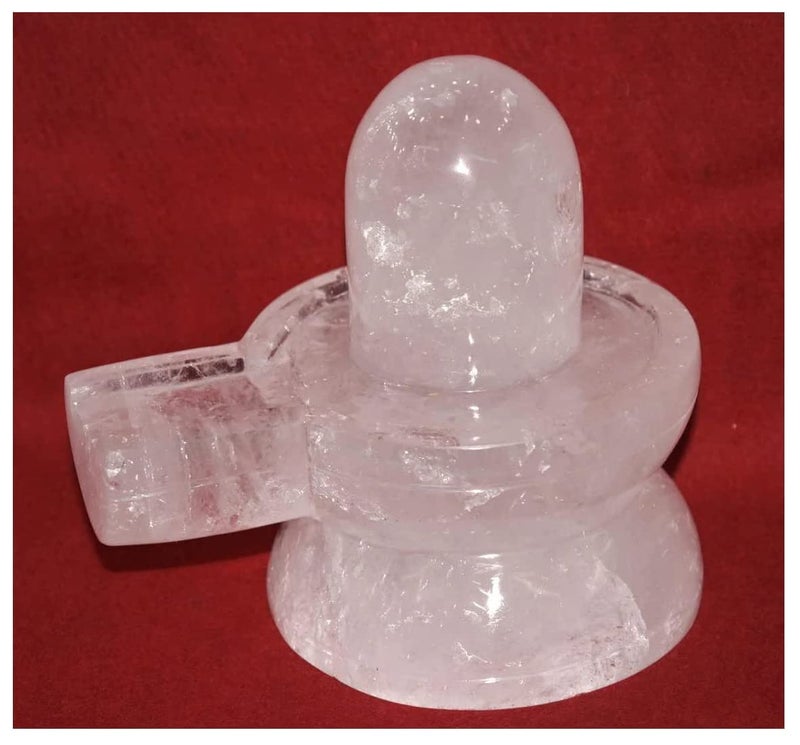 Benares Souvenirs Certified Big Sizes Sphatik Shivling for Home Puja Original Energizing and Natural Quartz Crystal Shivling100 Grams - Image 4
