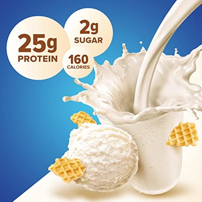 Pure Protein Powder, Whey, High Protein, Low Sugar, Gluten Free, Vanilla Cream, 1.75 lbs - Image 4