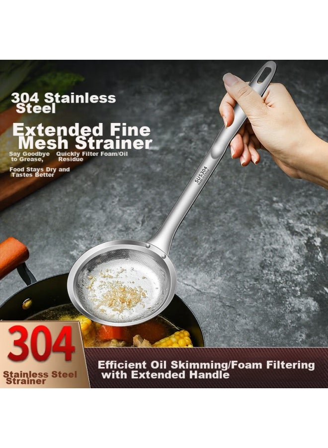 Pinyu Pinyu 304 Stainless Steel Strainer, Oil Separator For Home Kitchen, Multifunctional Oil Skimmer, Grease Remover, Oil Filter Tool  - Image 1