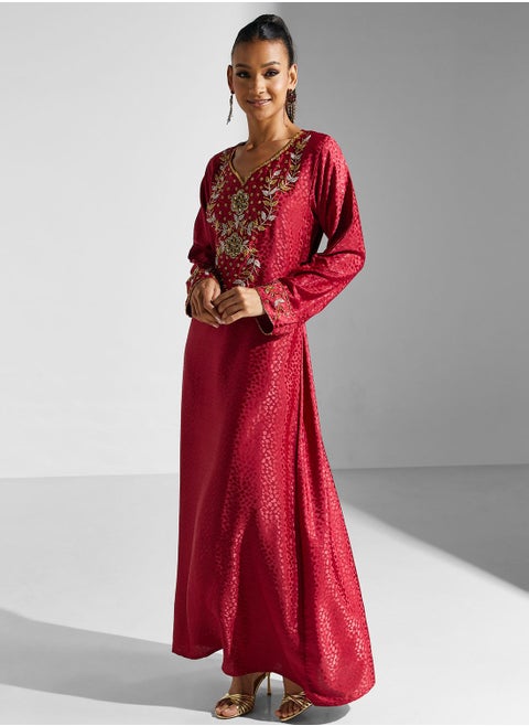 Embellished Embroidered Jalabiya