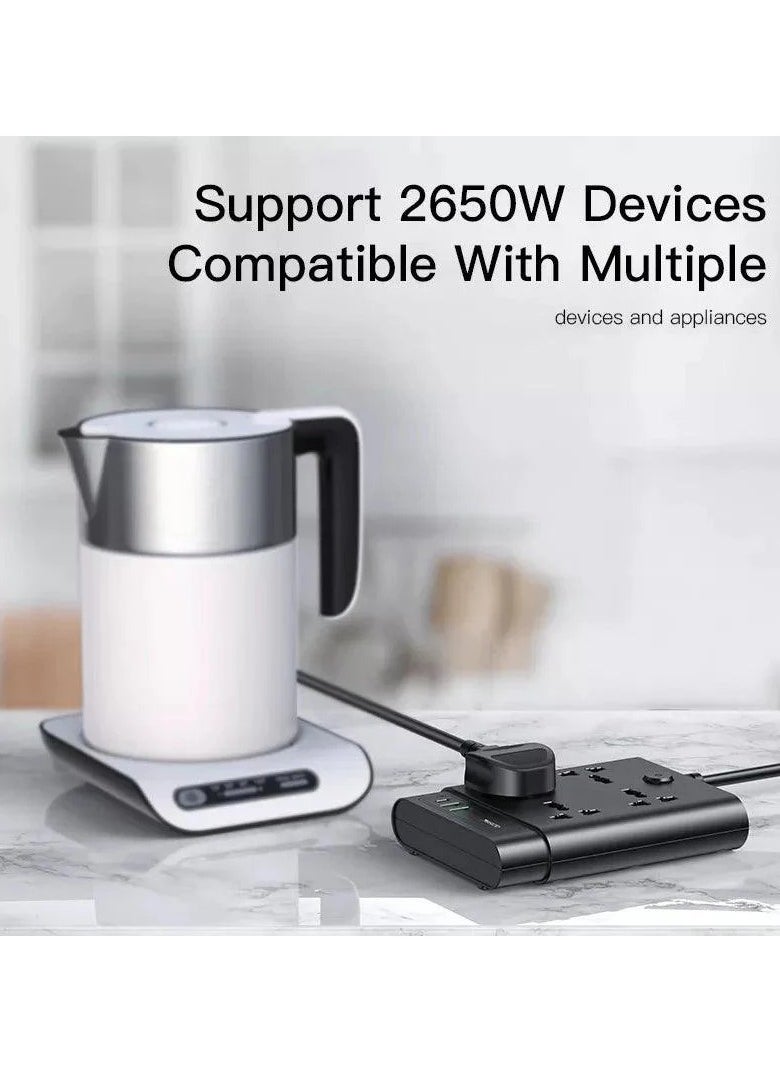 Yesido - MC11 2 Meter Long Multi Port Home Using Pull Up Max 2650W Power Track Power Socket - Image 1
