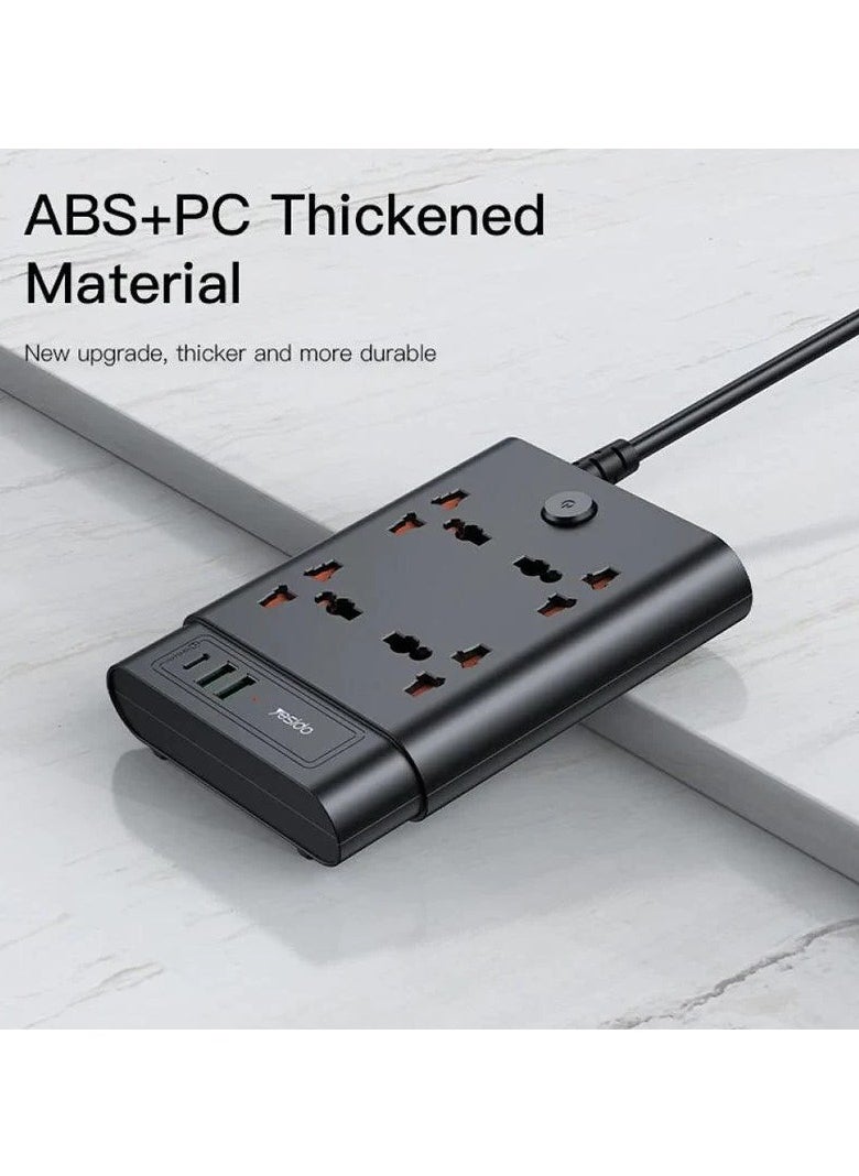 Yesido - MC11 2 Meter Long Multi Port Home Using Pull Up Max 2650W Power Track Power Socket - Image 1
