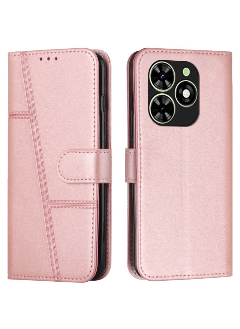 Best Choice Products - For Infinix Smart 8 Case,Premium Infinix Smart 8 Leather Wallet Cover with Card Holder Kickstand Magnetic Closure Flip Folio Case Cover for Infinix Smart 8,Pink - Image 1
