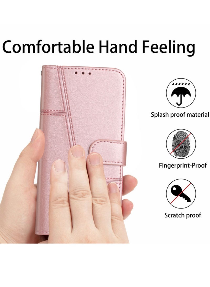 Best Choice Products - For Infinix Smart 8 Case,Premium Infinix Smart 8 Leather Wallet Cover with Card Holder Kickstand Magnetic Closure Flip Folio Case Cover for Infinix Smart 8,Pink - Image 1
