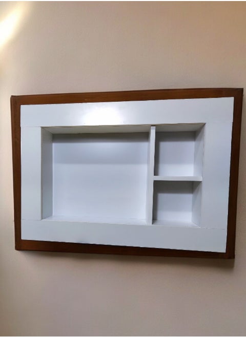 Wooden Shelf For Closing Window Air Conditioner Opening