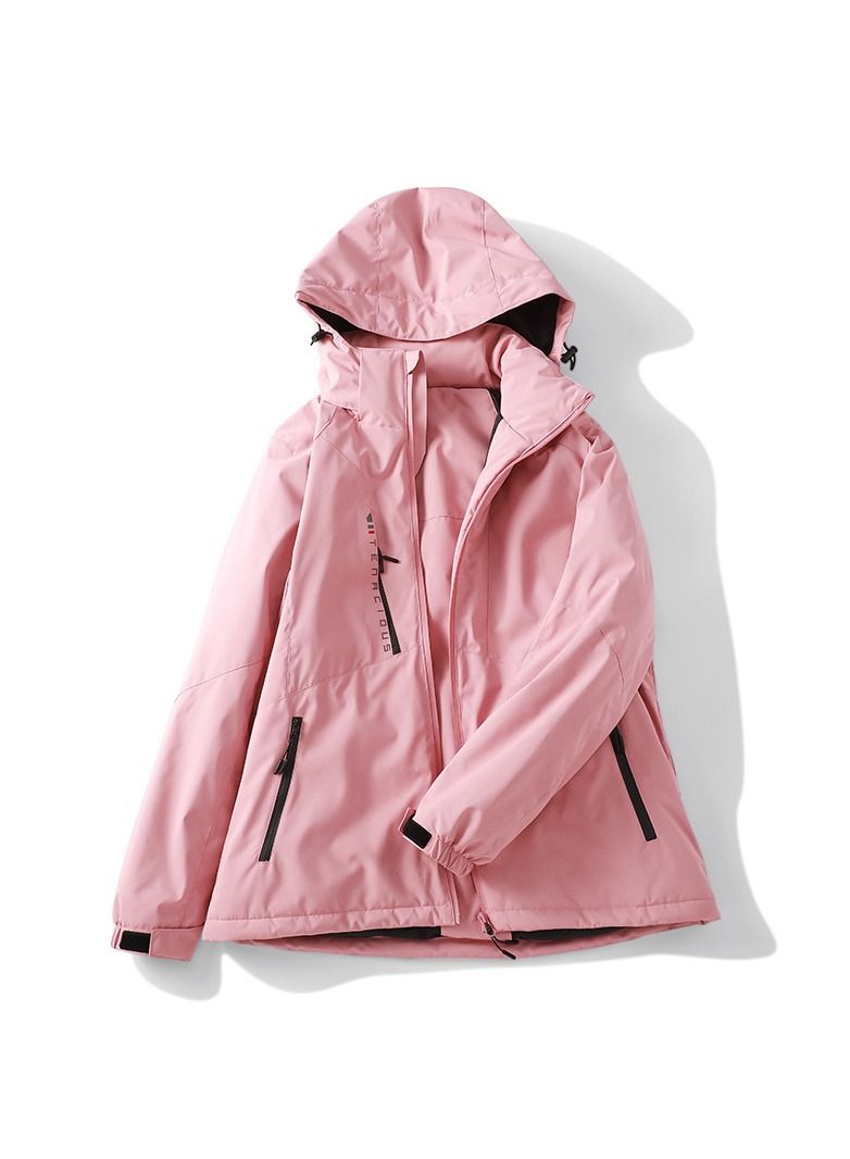 Loquat Outdoor Windproof And Waterproof Contrast Overcoat 