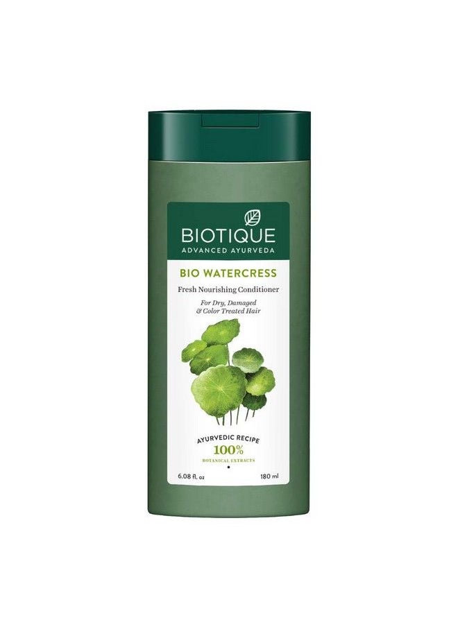 Biotique Bio Watercress Fresh Nourishing Conditioner 180Ml (Pack Of 2)  - Image 2
