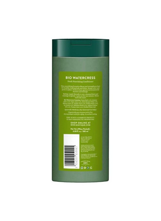 Biotique Bio Watercress Fresh Nourishing Conditioner 180Ml (Pack Of 2)  - Image 3
