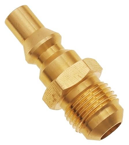 Meter Star 3/8" Male Flare to 1/4" Quick Connect Plug for Female Flare Propane Extension Hose Hook RV Gas Supply - Image 4