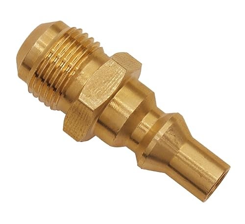 Meter Star 3/8" Male Flare to 1/4" Quick Connect Plug for Female Flare Propane Extension Hose Hook RV Gas Supply - Image 5