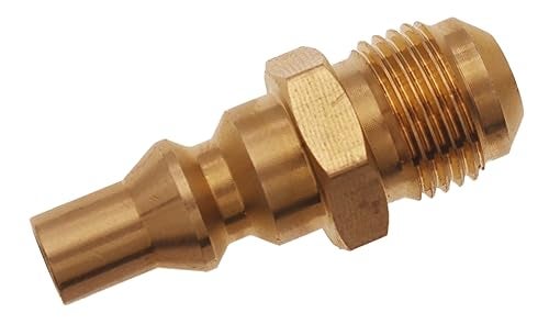 Meter Star 3/8" Male Flare to 1/4" Quick Connect Plug for Female Flare Propane Extension Hose Hook RV Gas Supply - Image 3