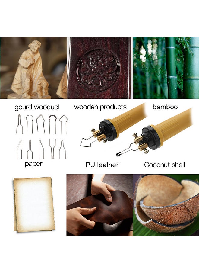 Generic - 10PCS 1mm Diameter Welding Wiretips Set Wood Burning Pyrography Pen Burning Machine Accessory - Image 1