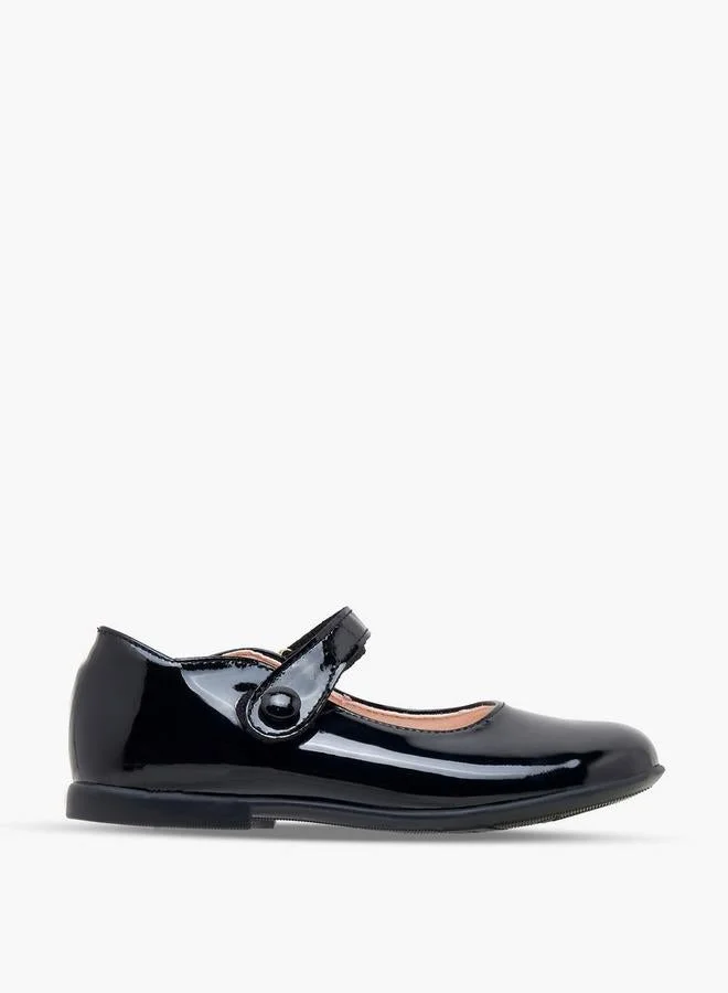 بابلوسكي Girls Hook & Loop Mary Jane Shoes