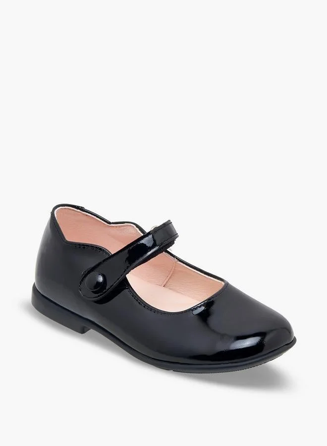 بابلوسكي Girls Hook & Loop Mary Jane Shoes