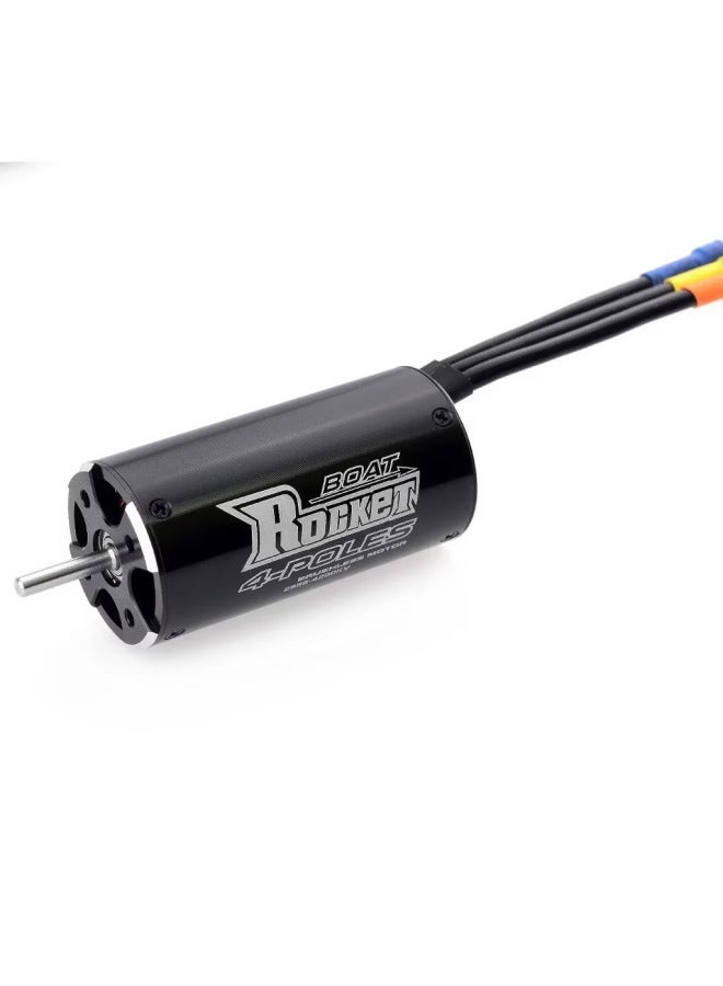 2950 3300KV 4800KV Waterproof Brushless Motor 3.175mm Shaft Diameter For 600-800mmRC Fishing Boat-Color:2958 3380kv Ship Model Motor  - Image 2