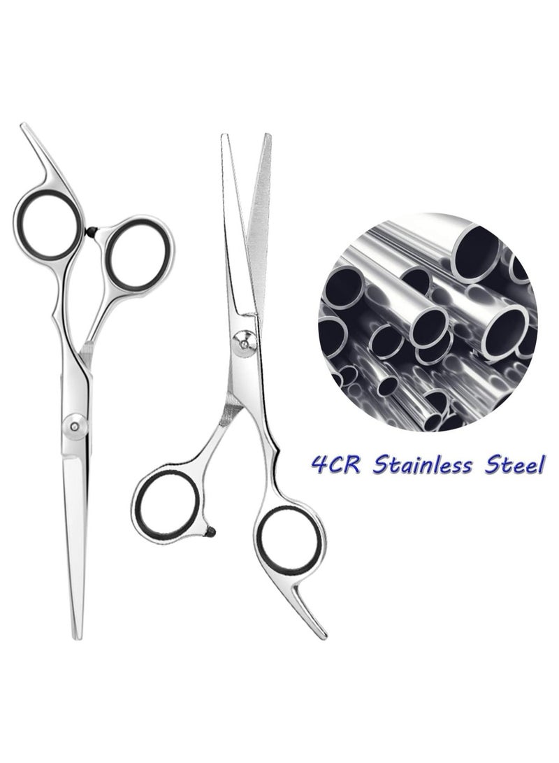 general Professional Hair Cutting Scissors Stainless Steel Haircut Scissor with Fine Adjustment Screw for Home Salon for Women Men Kids - Image 3