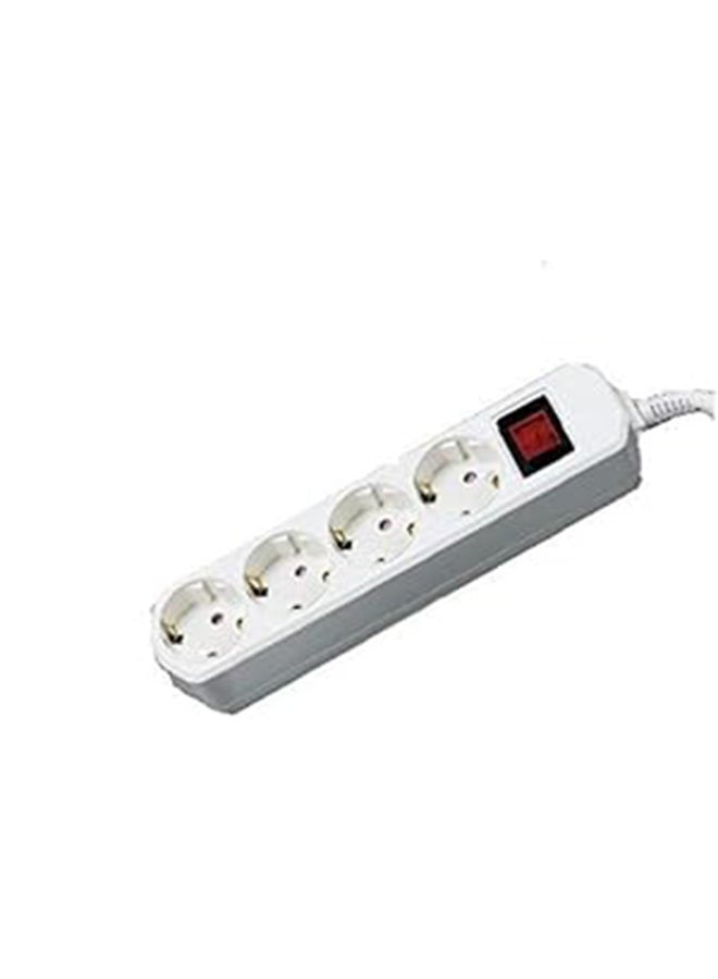 Power Strip Extension Board 3m Cord 4 Sockets Master Illuminated Switch