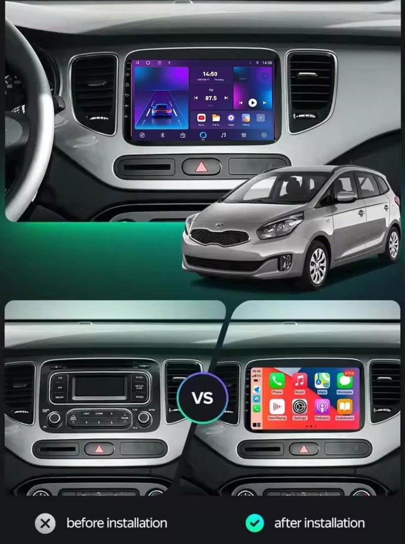 VIEREX Kia Carens Car Stereo with Apple Carplay and Android Auto - Image 2